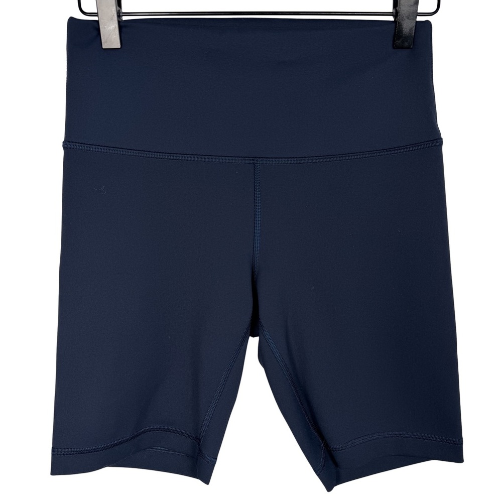 Lululemon Align High Rise 8” Shorts Navy Blue Size 8 Biker Yoga